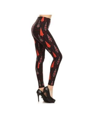 LEGGINGS DEPOT Christmas Tree Holiday Full Length Leggings Size Regular 10 NWT